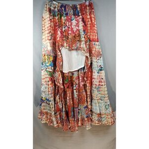 Solitaire Womens‎ Juniors Samba Hi-Lo Maxi Skirt Cotton Lined Large